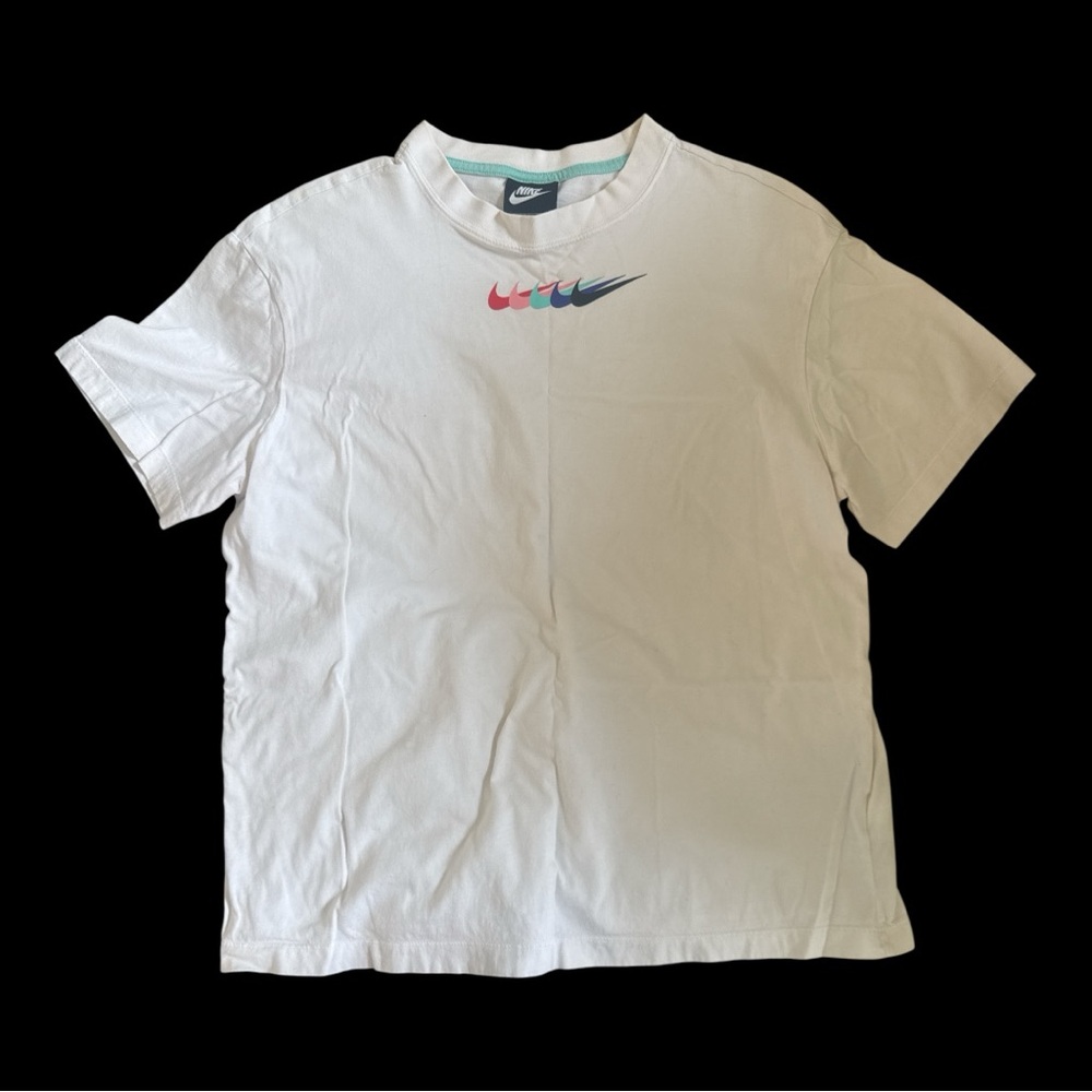 Nike White Short Sleeve Tee Classic Crew